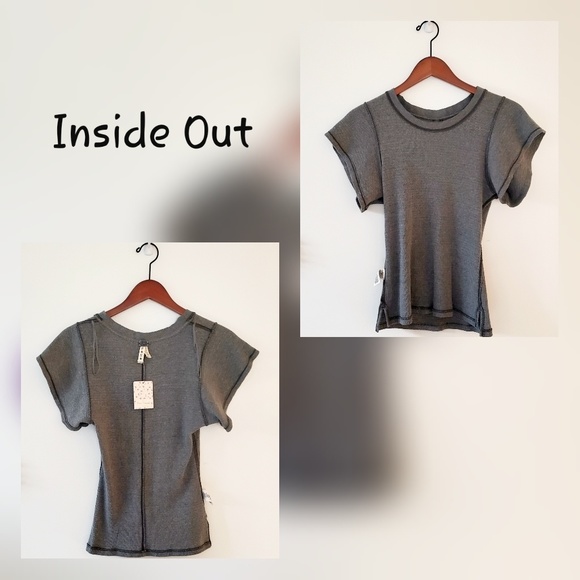 Free People We The Free Flutter Sleeve Tee NWT - Picture 5 of 7